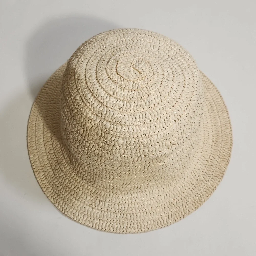 Straw Hat Natural Small Flexible Brim Bucket Sun Beach Street Wear Ladies Coasta